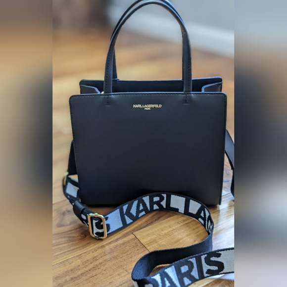 Karl Lagerfeld Maybelle Studded Bottom Crossbody Removable Strap + Dust Bag Nwt - Picture 1 of 10